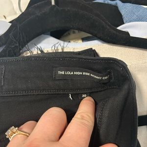 Black denim forum skinny jeans